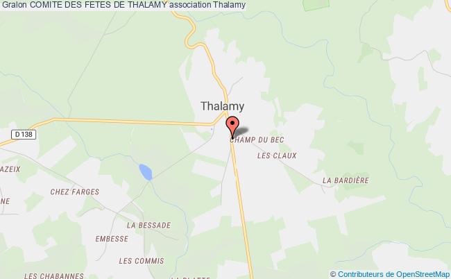 plan association Comite Des Fetes De Thalamy Thalamy