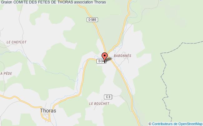 Comite des fetes de thoras association Commune la commune Thoras