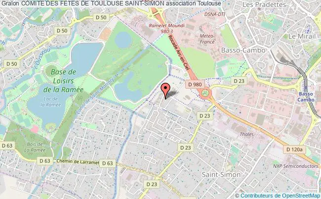 plan association Comite Des Fetes De Toulouse Saint-simon Toulouse