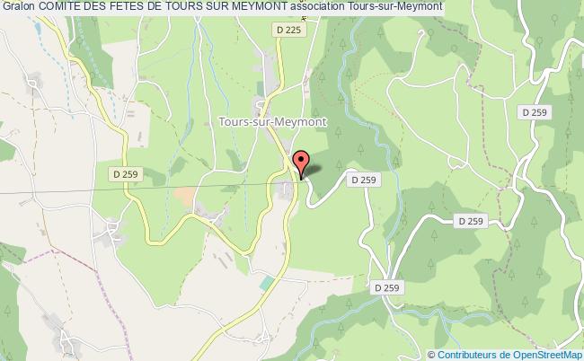 plan association Comite Des Fetes De Tours Sur Meymont Tours-sur-Meymont