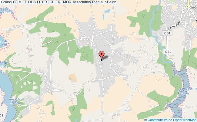 plan association Comite Des Fetes De Tremor Riec-sur-Belon