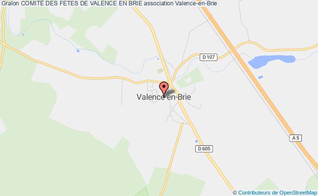 plan association ComitÉ Des Fetes De Valence En Brie Valence-en-Brie