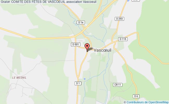plan association ComitÉ Des FÊtes De Vascoeuil Vascoeuil