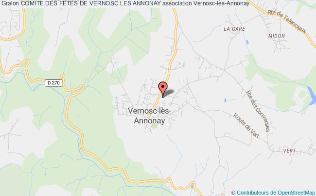 plan association Comite Des Fetes De Vernosc Les Annonay Vernosc-lès-Annonay