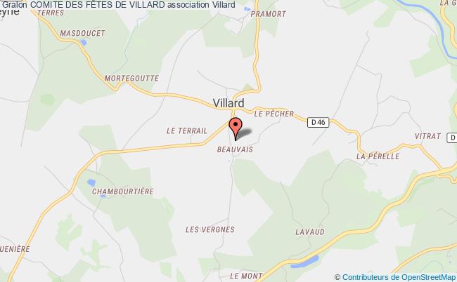 plan association Comite Des FÊtes De Villard Villard