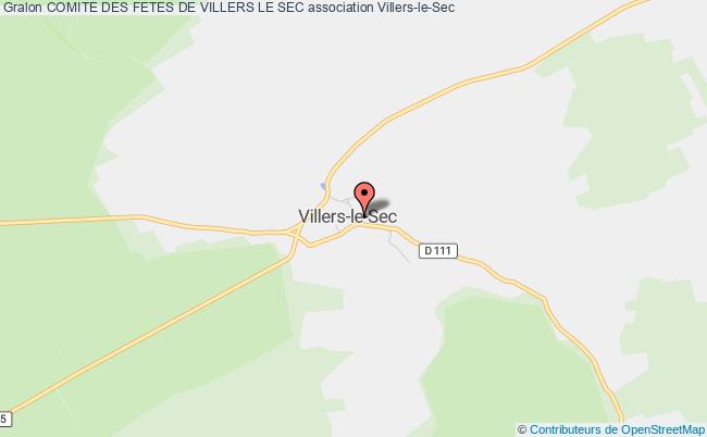 plan association Comite Des Fetes De Villers Le Sec Villers-le-Sec
