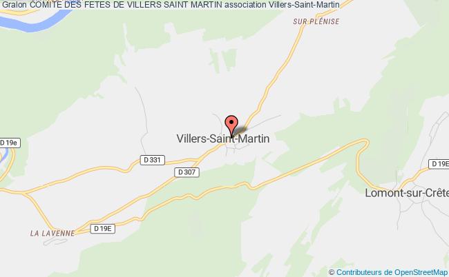 plan association Comite Des Fetes De Villers Saint Martin Villers-Saint-Martin