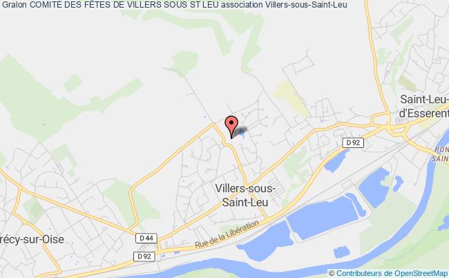 plan association ComitÉ Des FÊtes De Villers Sous St Leu Villers-sous-Saint-Leu