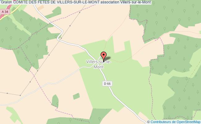 plan association Comite Des Fetes De Villers-sur-le-mont Villers-sur-le-Mont