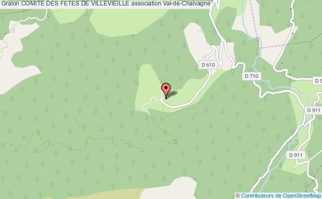 plan association Comite Des Fetes De Villevieille Val-de-Chalvagne