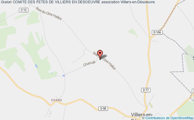 plan association Comite Des Fetes De Villiers En Desoeuvre Villiers-en-Désoeuvre