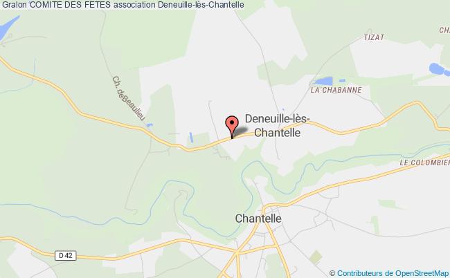 plan association Comite Des Fetes Deneuille-lès-Chantelle