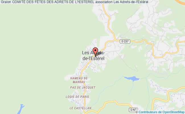 plan association ComitÉ Des FÊtes Des Adrets De L?esterel Les Adrets-de-l'Estérel