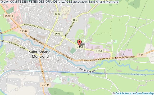 plan association Comite Des Fetes Des Grands Villages Saint-Amand-Montrond