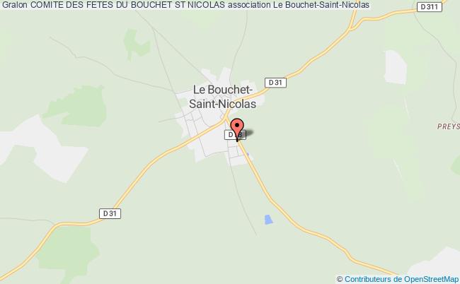 plan association Comite Des Fetes Du Bouchet St Nicolas Le Bouchet-Saint-Nicolas