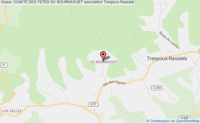 plan association Comite Des Fetes Du Bournaguet Trespoux-Rassiels