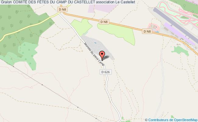 plan association ComitÉ Des FÊtes Du Camp Du Castellet Le Castellet