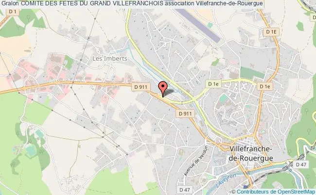 plan association Comite Des Fetes Du Grand Villefranchois Villefranche-de-Rouergue