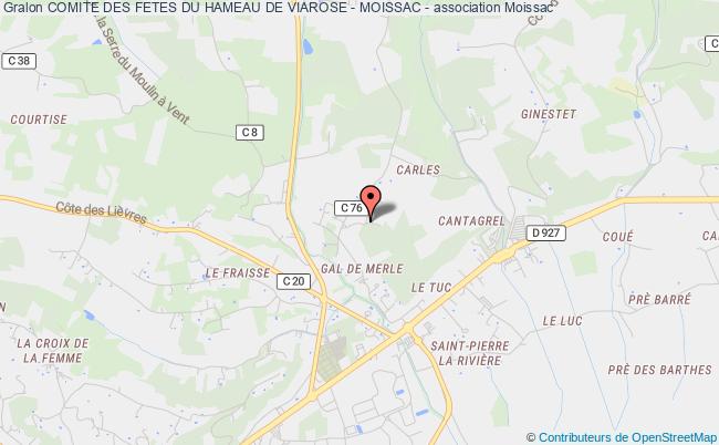 plan association Comite Des Fetes Du Hameau De Viarose - Moissac - Moissac