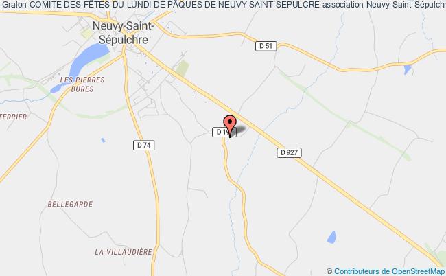 plan association Comite Des FÊtes Du Lundi De PÂques De Neuvy Saint Sepulcre Neuvy-Saint-Sépulchre
