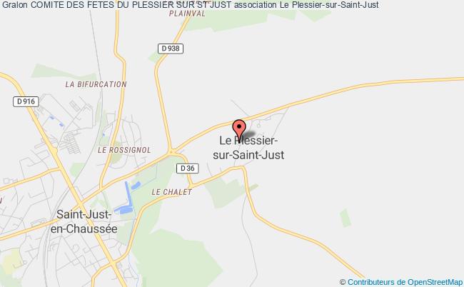 plan association Comite Des Fetes Du Plessier Sur St Just Le Plessier-sur-Saint-Just