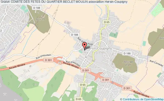 plan association Comite Des Fetes Du Quartier Beclet Moulin Hersin-Coupigny