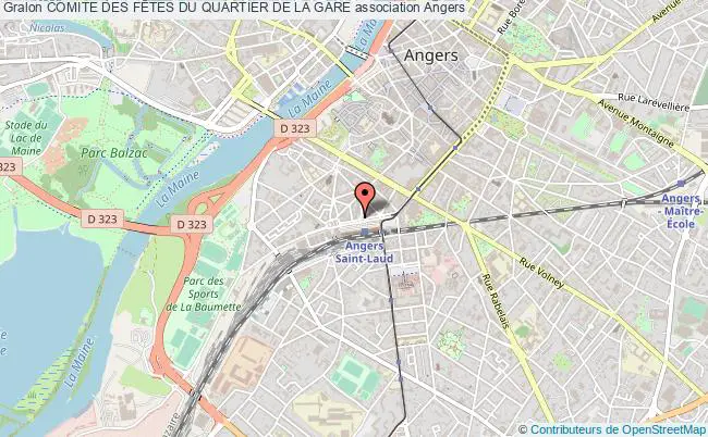 plan association Comite Des FÊtes Du Quartier De La Gare Angers