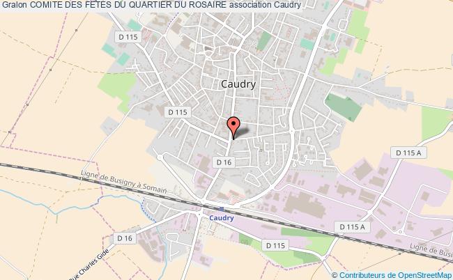 plan association Comite Des Fetes Du Quartier Du Rosaire Caudry
