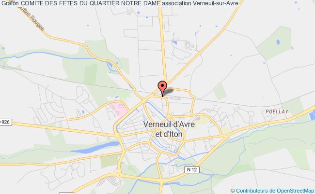 plan association Comite Des Fetes Du Quartier Notre Dame Verneuil d'Avre et d'Iton