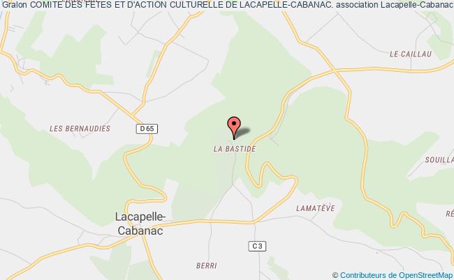 plan association Comite Des Fetes Et D'action Culturelle De Lacapelle-cabanac. Lacapelle-Cabanac