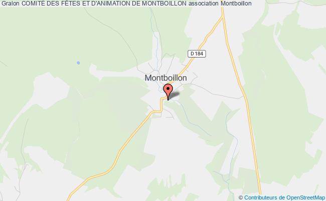 plan association ComitÉ Des FÊtes Et D'animation De Montboillon Montboillon