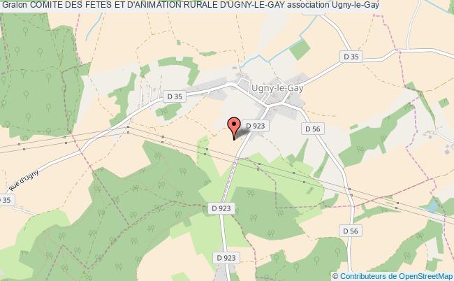 plan association Comite Des Fetes Et D'animation Rurale D'ugny-le-gay Ugny-le-Gay