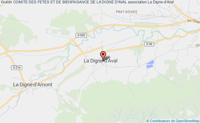 plan association Comite Des Fetes Et De Bienfaisance De La Digne D'aval La    Digne-d'Aval