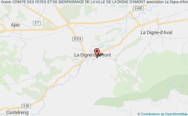 plan association Comite Des Fetes Et De Bienfaisance De La Ville De La Digne D'amont La    Digne-d'Amont