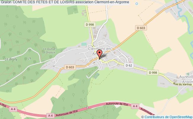 plan association Comite Des Fetes Et De Loisirs Clermont-en-Argonne