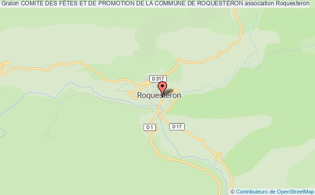 plan association Comite Des FÊtes Et De Promotion De La Commune De Roquesteron Roquesteron