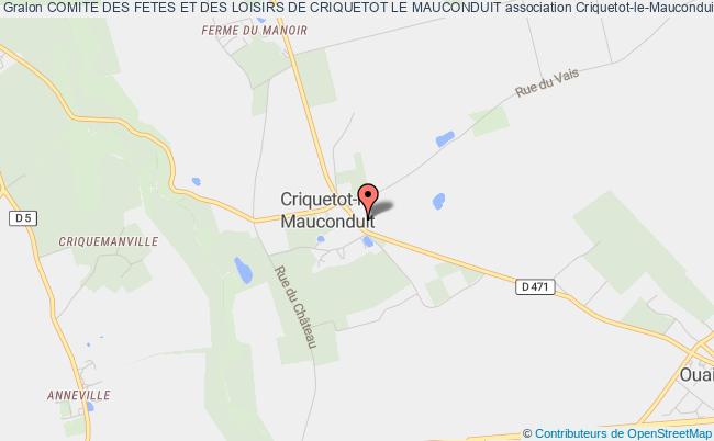 plan association Comite Des Fetes Et Des Loisirs De Criquetot Le Mauconduit Criquetot-le-Mauconduit