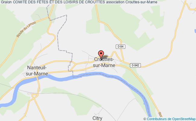 plan association ComitÉ Des FÊtes Et Des Loisirs De Crouttes Crouttes-sur-Marne
