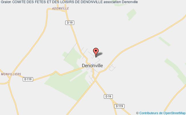 plan association Comite Des Fetes Et Des Loisirs De Denonville Denonville