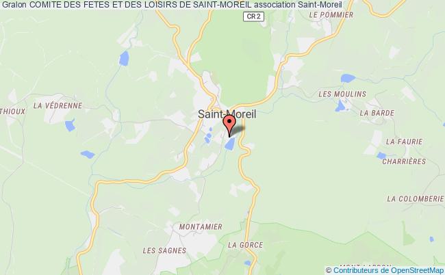 plan association Comite Des Fetes Et Des Loisirs De Saint-moreil Saint-Moreil