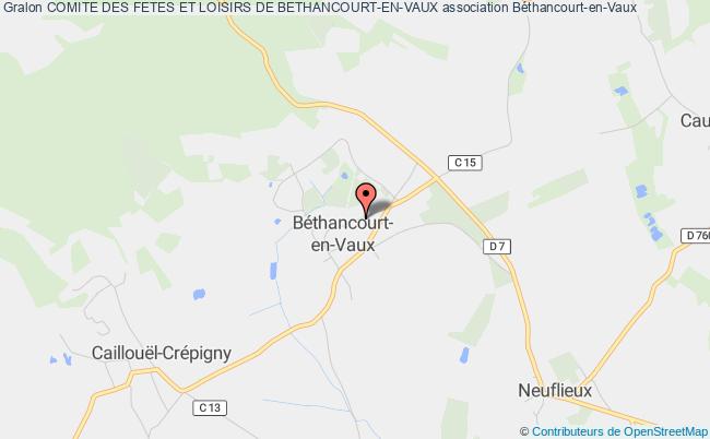 plan association Comite Des Fetes Et Loisirs De Bethancourt-en-vaux Béthancourt-en-Vaux
