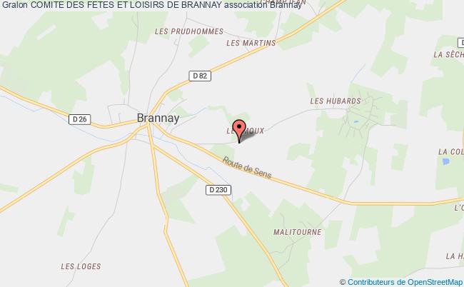 plan association Comite Des Fetes Et Loisirs De Brannay Brannay
