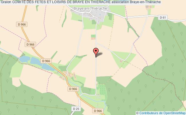 plan association Comite Des Fetes Et Loisirs De Braye En Thierache Braye-en-Thiérache