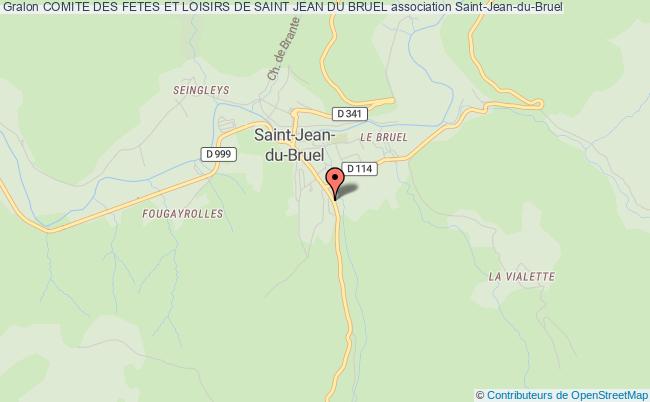 plan association Comite Des Fetes Et Loisirs De Saint Jean Du Bruel Saint-Jean-du-Bruel