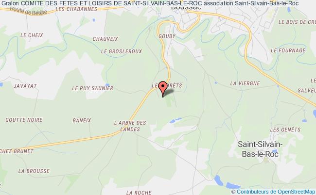 plan association Comite Des Fetes Et Loisirs De Saint-silvain-bas-le-roc Saint-Silvain-Bas-le-Roc