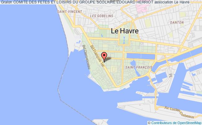 plan association Comite Des Fetes Et Loisirs Du Groupe Scolaire Edouard Herriot Le Havre