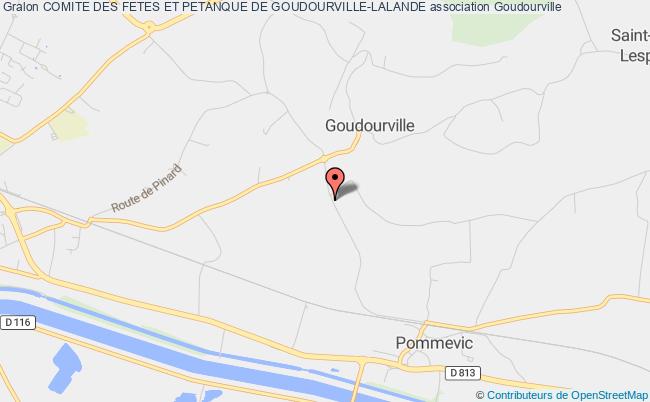 plan association Comite Des Fetes Et Petanque De Goudourville-lalande Goudourville
