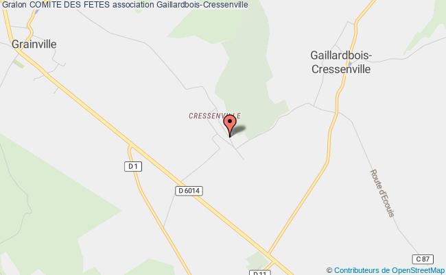 plan association Comite Des Fetes Gaillardbois-Cressenville