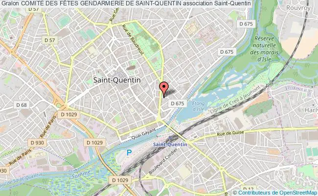 plan association ComitÉ Des FÊtes Gendarmerie De Saint-quentin Saint-Quentin