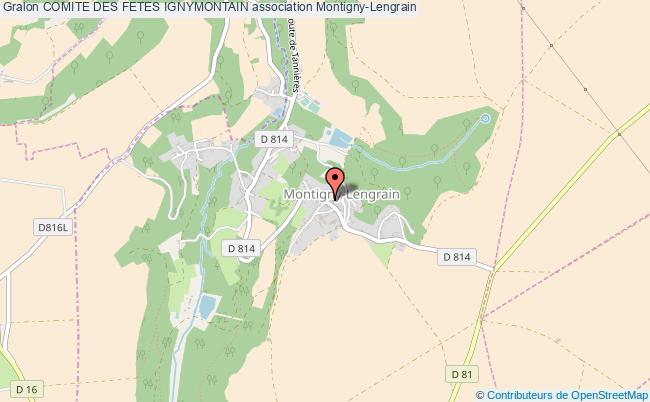plan association Comite Des Fetes Ignymontain Montigny-Lengrain